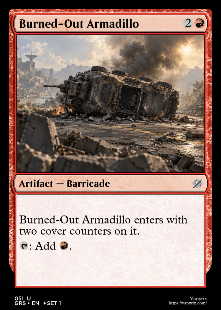 Burned-Out Armadillo