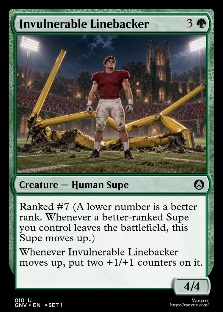 Invulnerable Linebacker