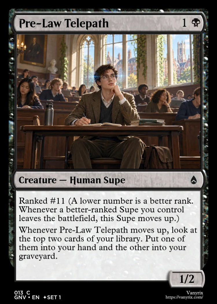 Pre-Law Telepath