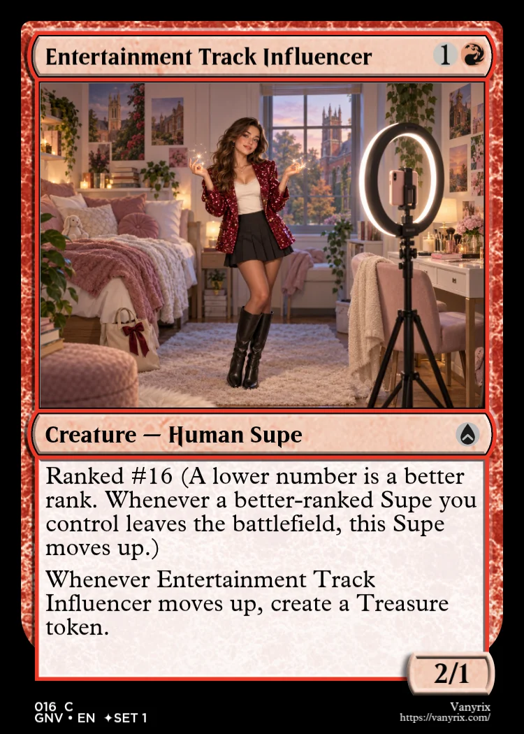 Entertainment Track Influencer
