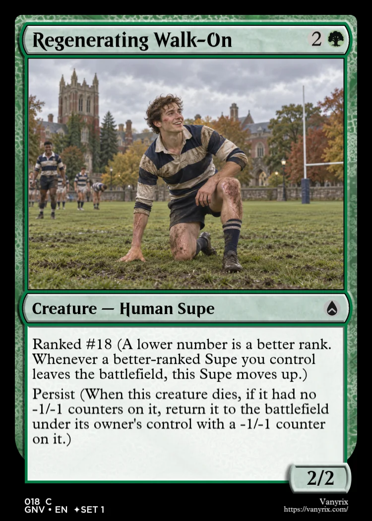 Regenerating Walk-On