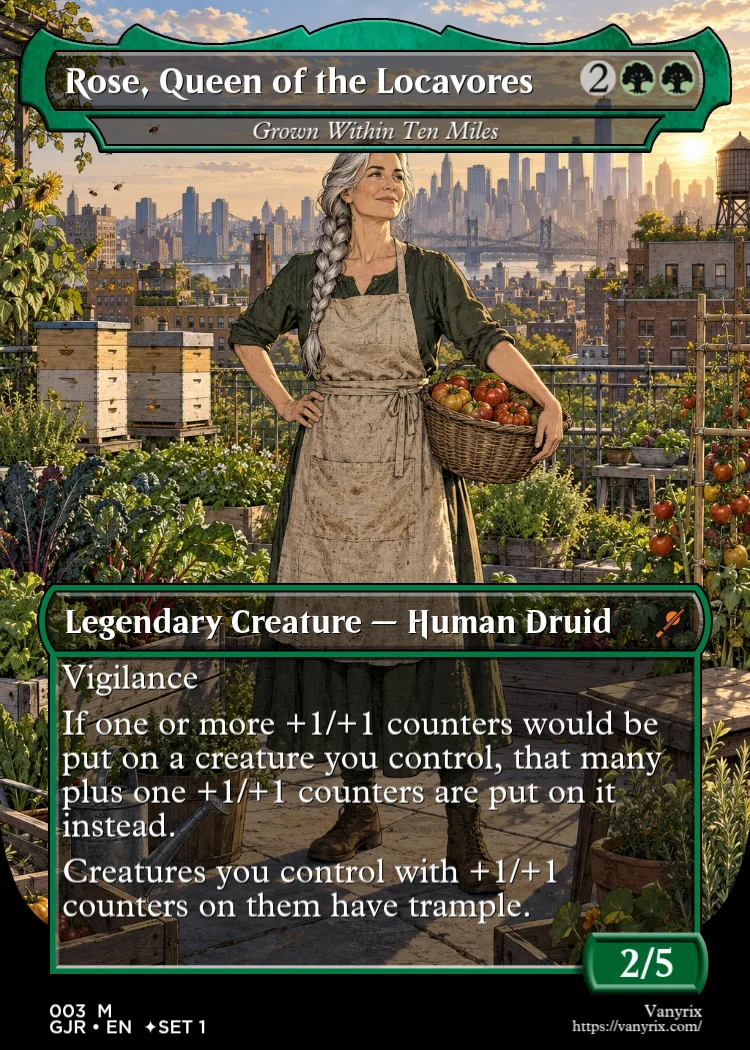 Rose, Queen of the Locavores