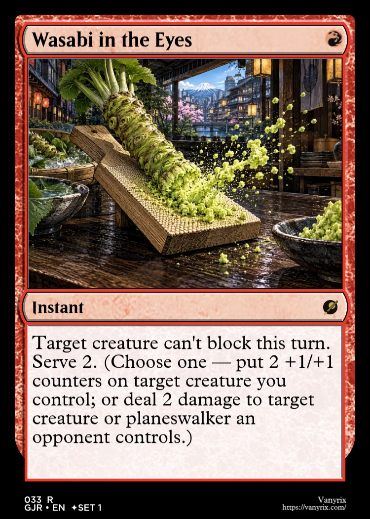 Wasabi in the Eyes