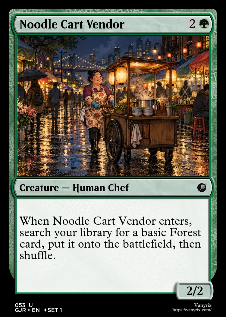 Noodle Cart Vendor