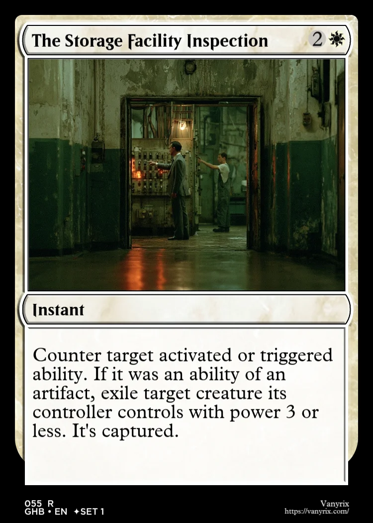 The Storage Facility Inspection