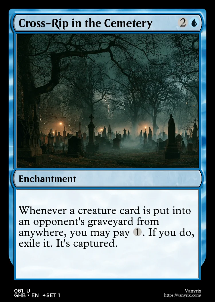 Cross-Rip in the Cemetery