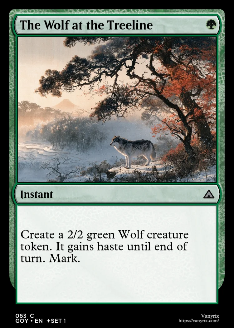 The Wolf at the Treeline