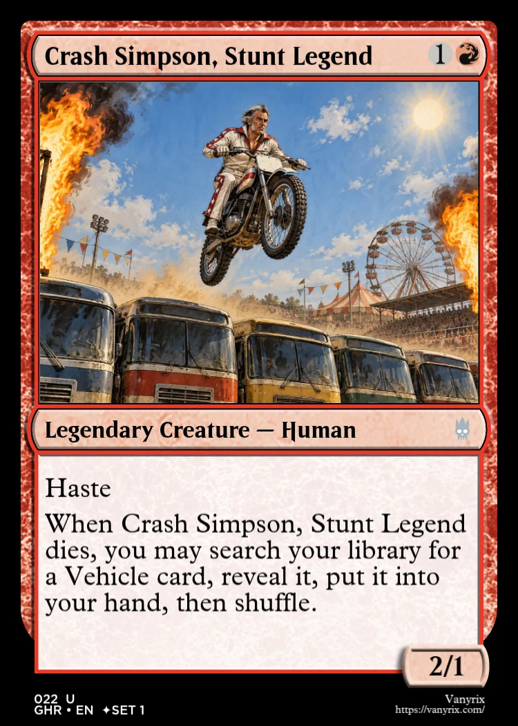 Crash Simpson, Stunt Legend