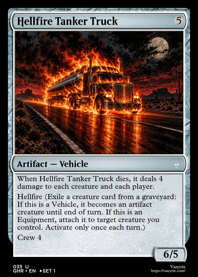 Hellfire Tanker Truck