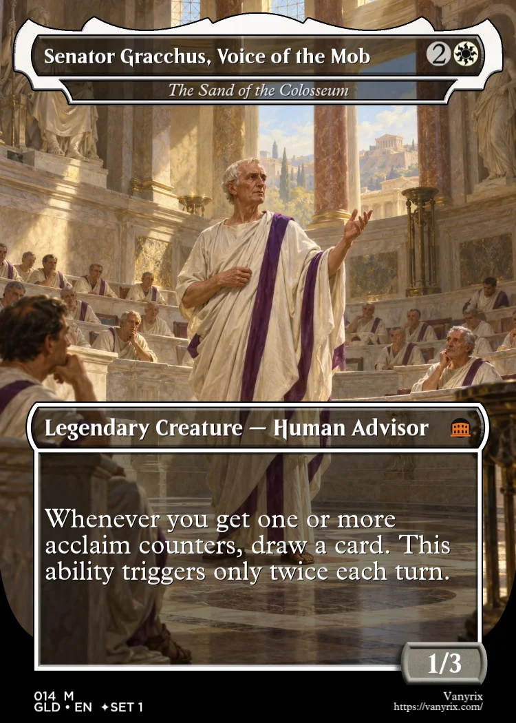 Senator Gracchus, Voice of the Mob