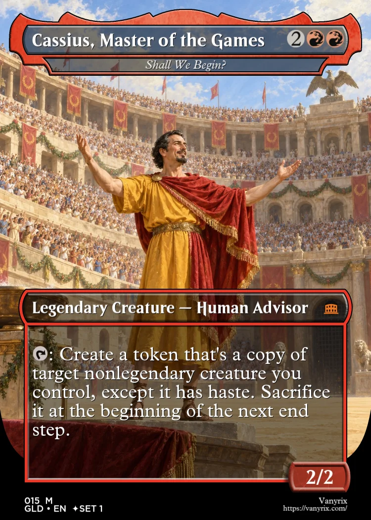 Cassius, Master of the Games