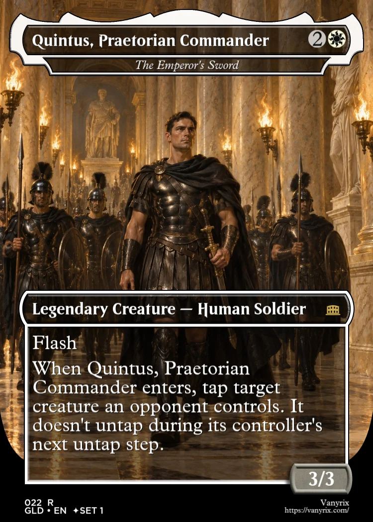 Quintus, Praetorian Commander