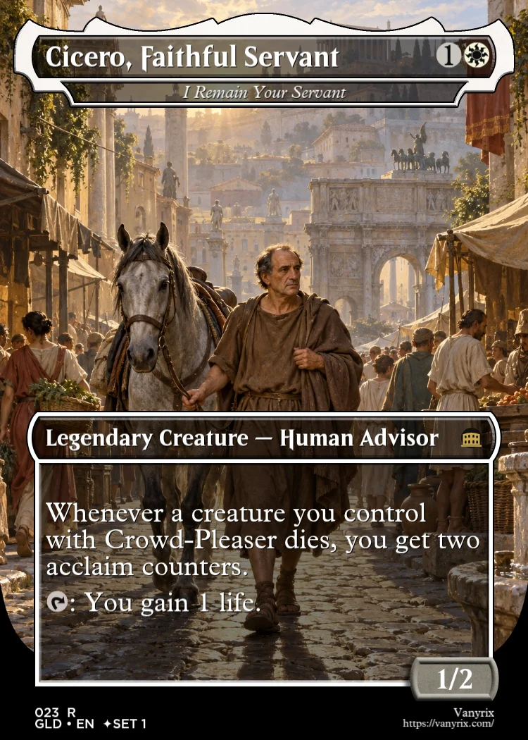 Cicero, Faithful Servant