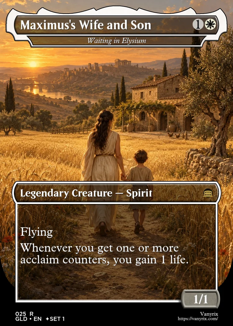 Maximus's Wife and Son
