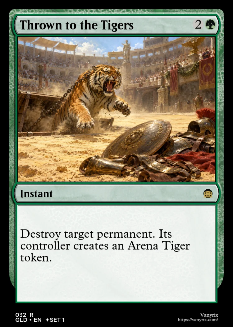 Thrown to the Tigers