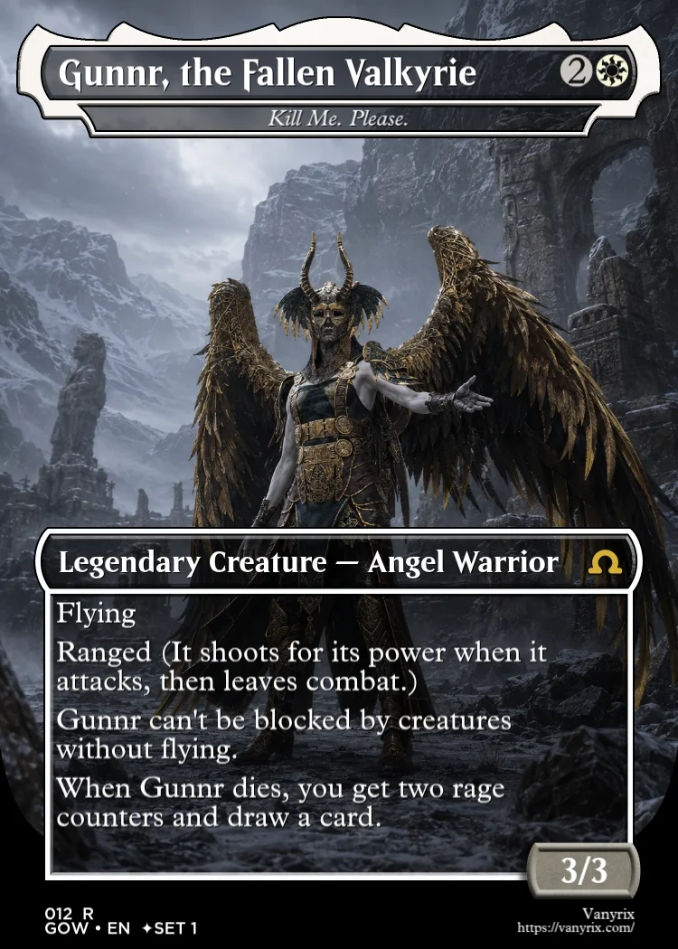Gunnr, the Fallen Valkyrie