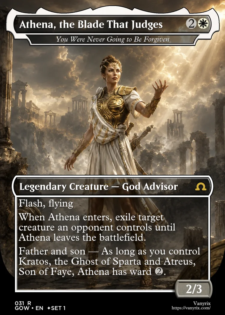 Athena, the Blade That Judges