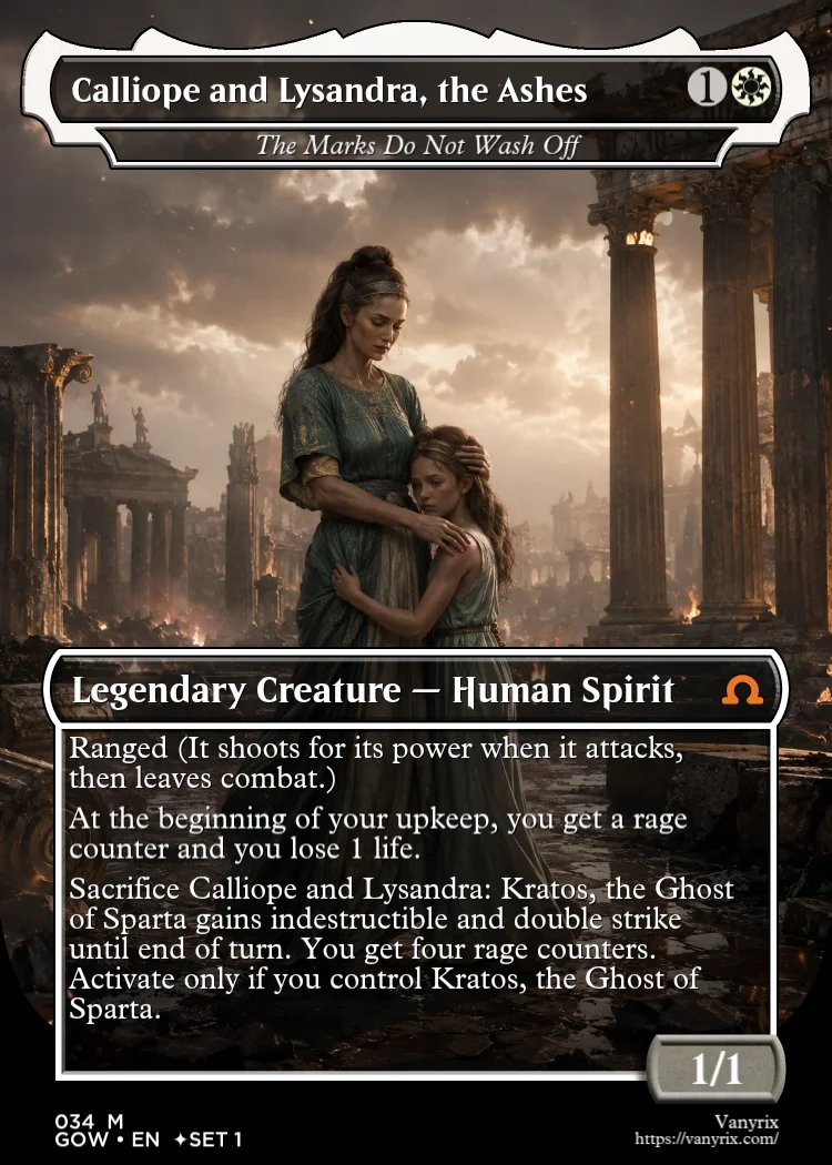 Calliope and Lysandra, the Ashes