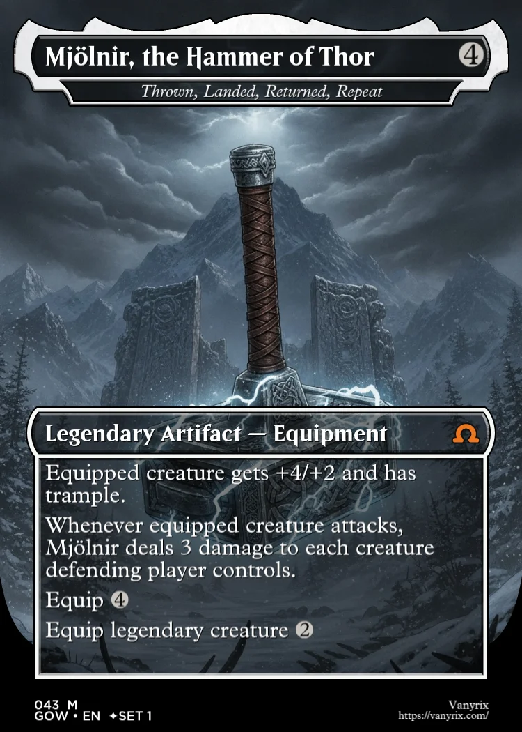 Mjölnir, the Hammer of Thor