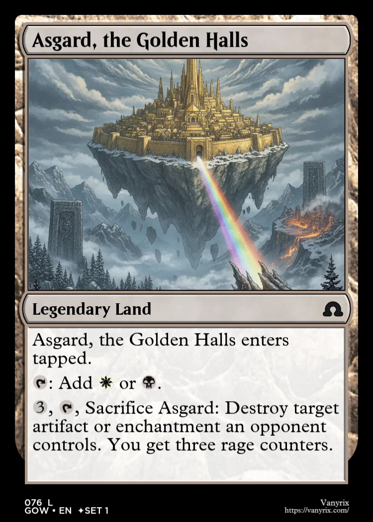Asgard, the Golden Halls