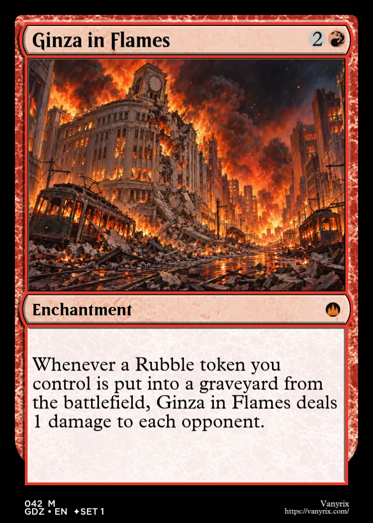 Ginza in Flames
