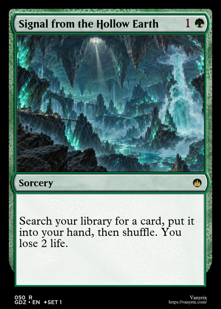 Signal from the Hollow Earth