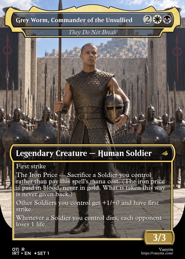 Grey Worm, Commander of the Unsullied