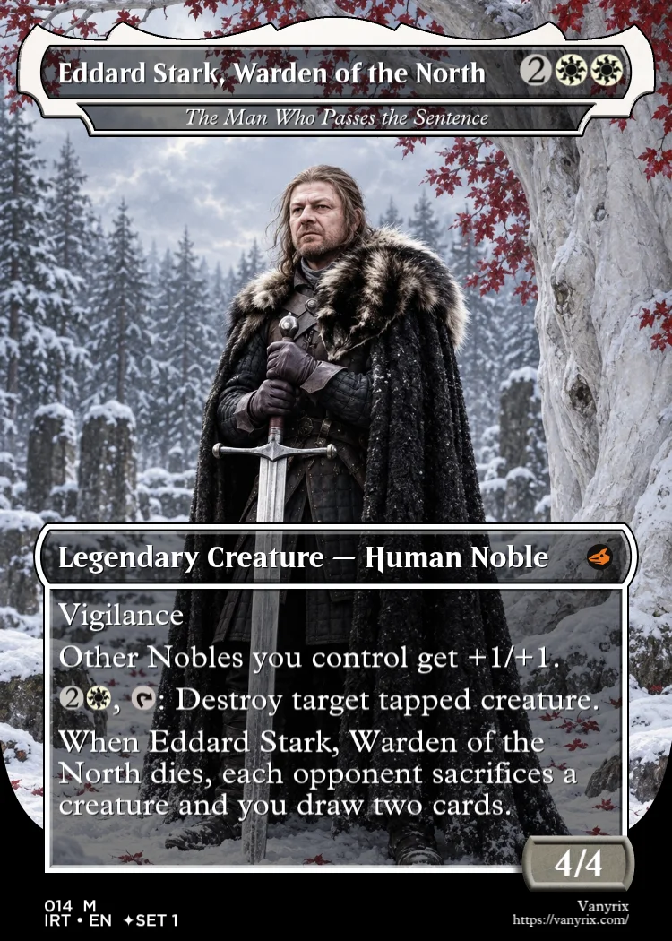 Eddard Stark, Warden of the North