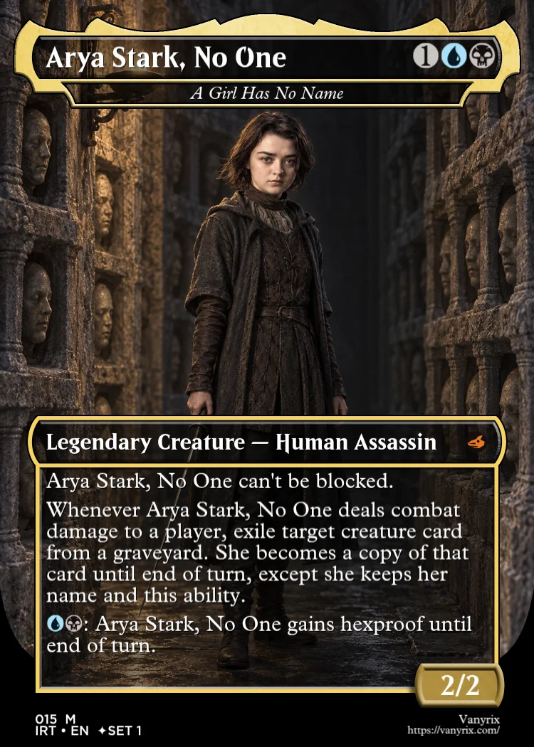 Arya Stark, No One