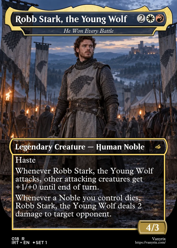 Robb Stark, the Young Wolf