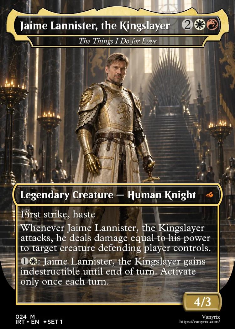 Jaime Lannister, the Kingslayer
