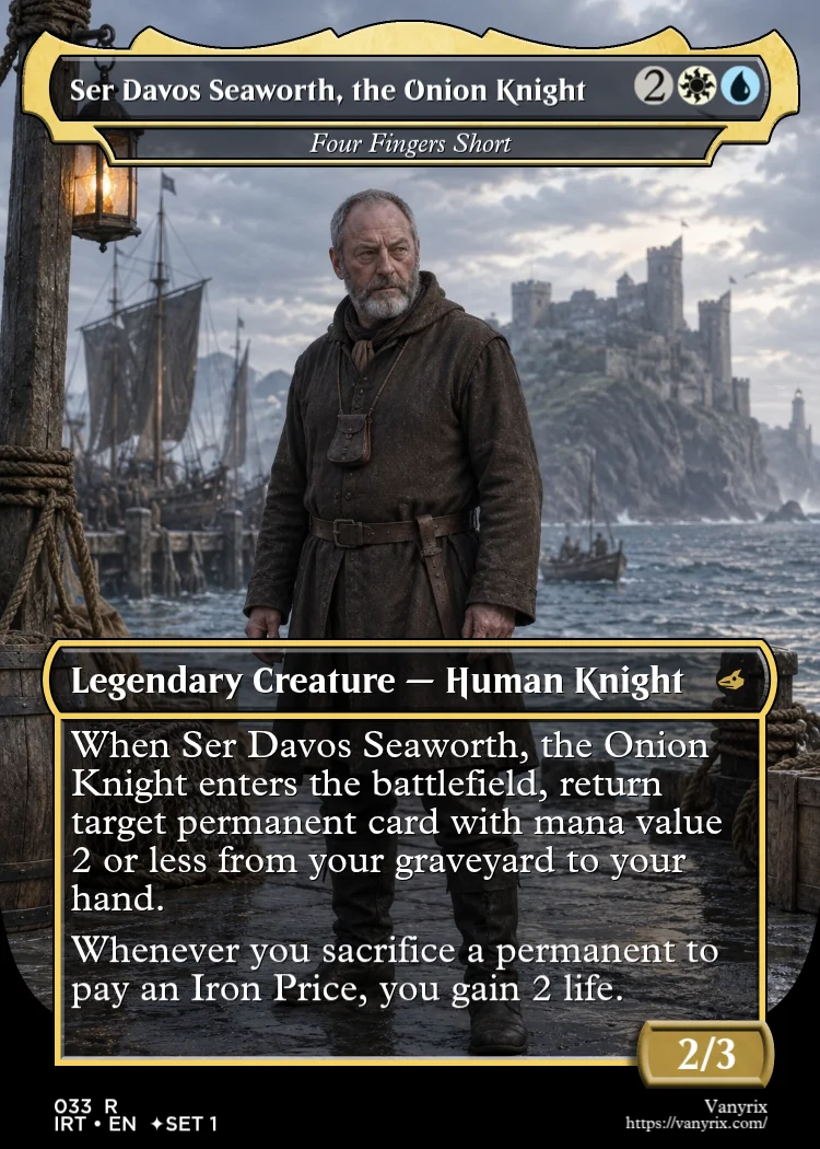 Ser Davos Seaworth, the Onion Knight