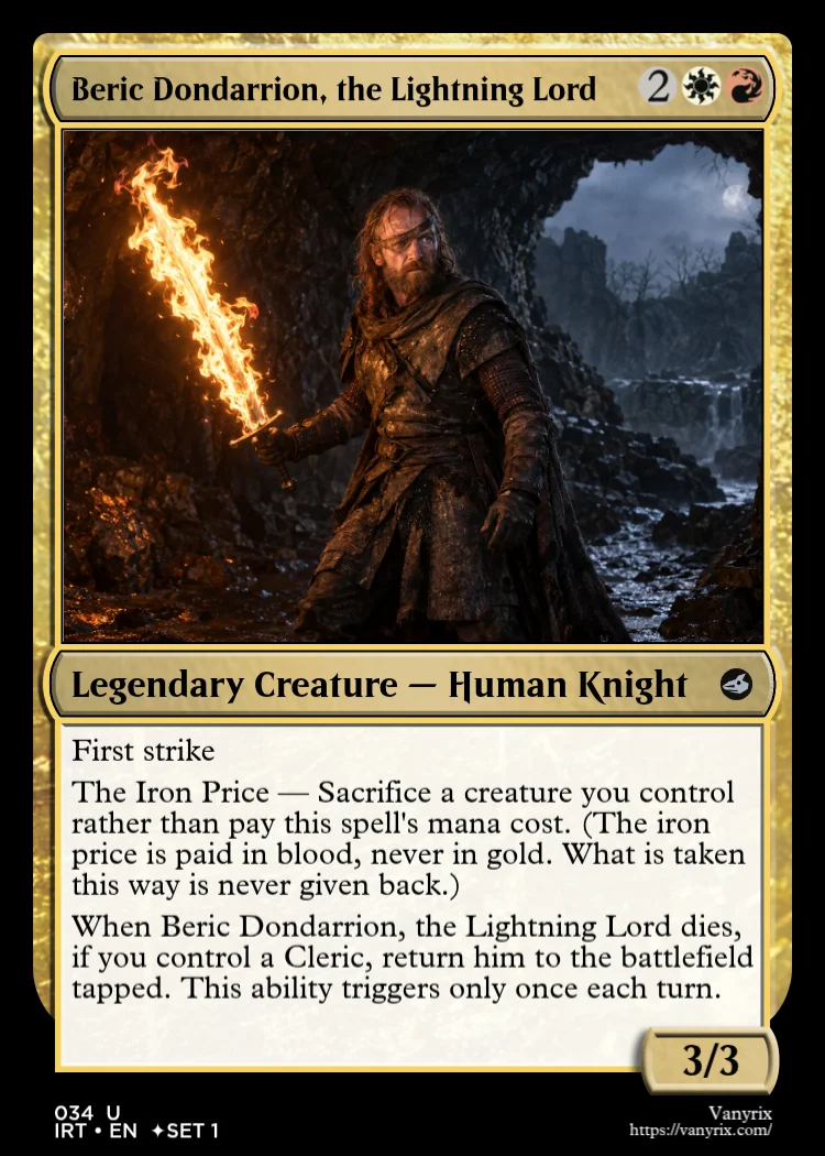 Beric Dondarrion, the Lightning Lord