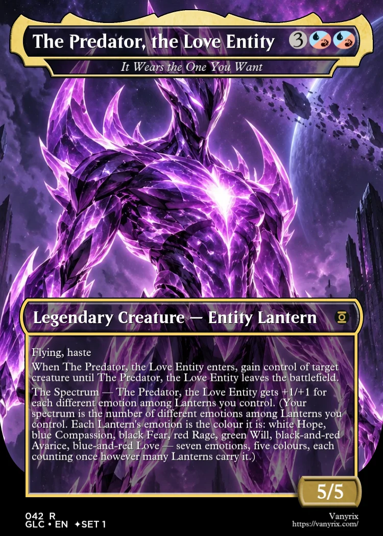 The Predator, the Love Entity