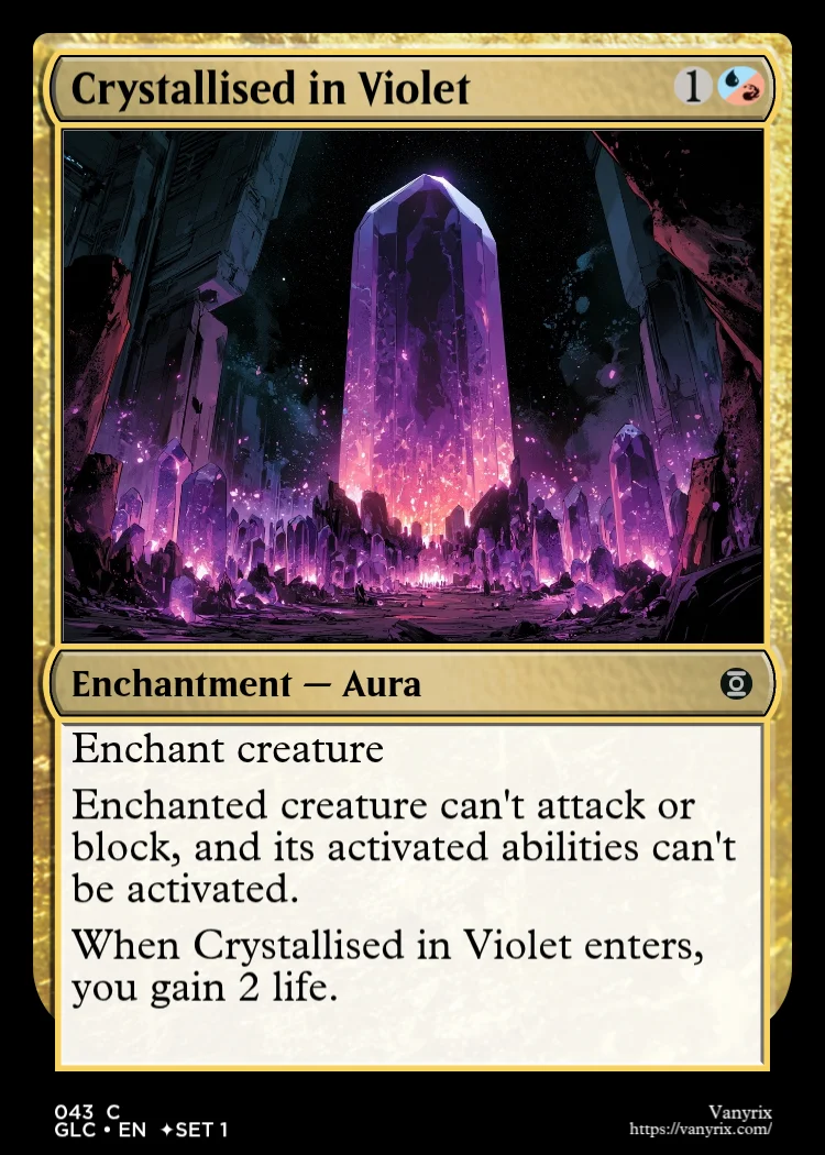 Crystallised in Violet