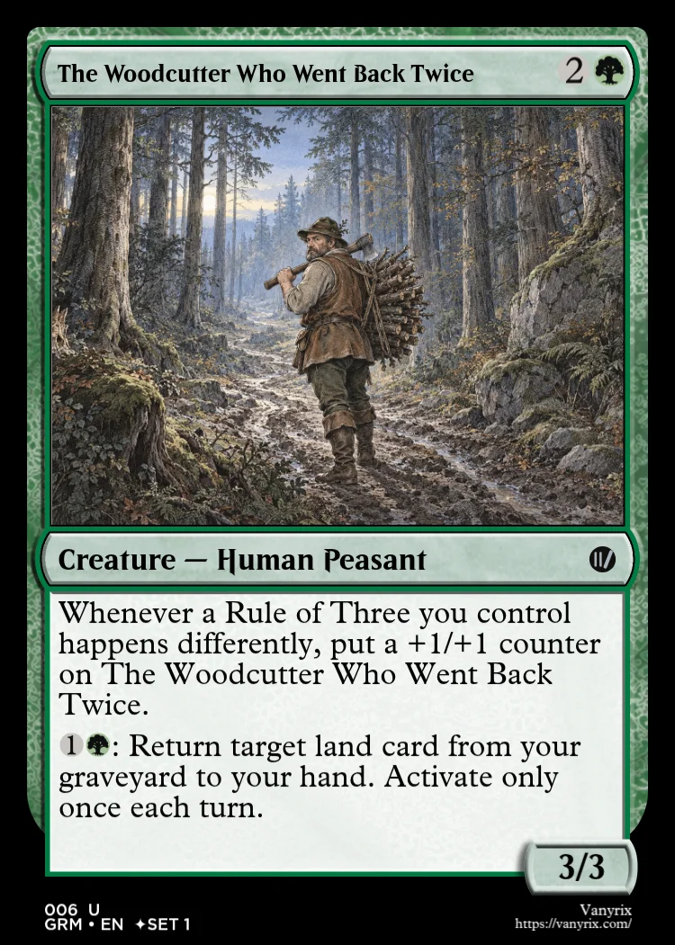 The Woodcutter Who Went Back Twice