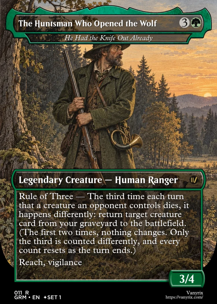 The Huntsman Who Opened the Wolf