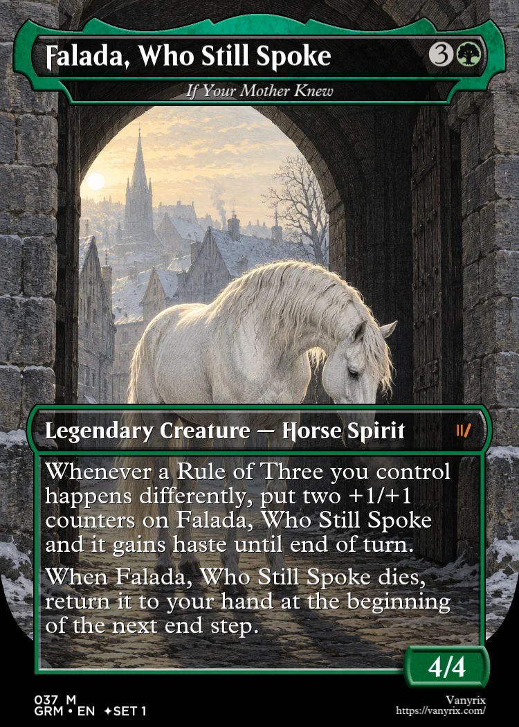 Falada, Who Still Spoke