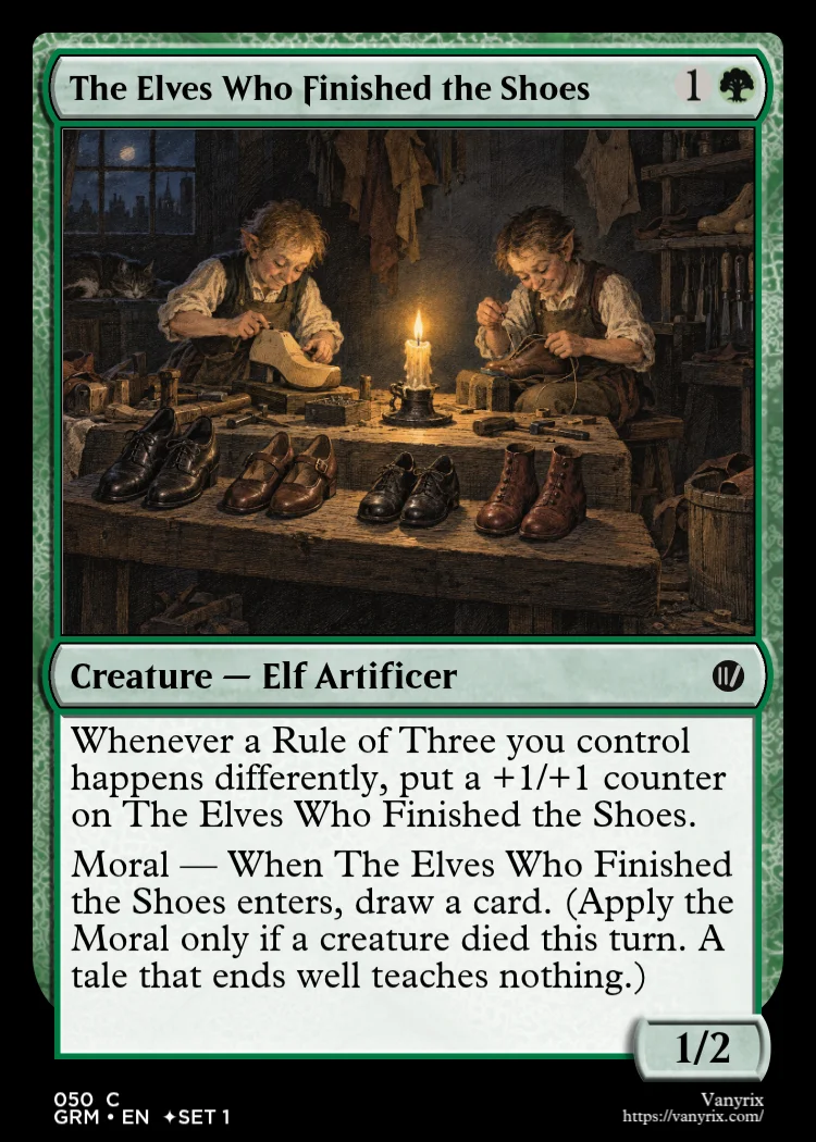 The Elves Who Finished the Shoes