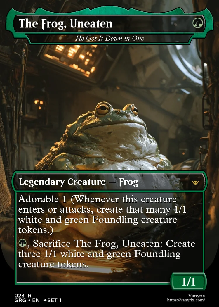 The Frog, Uneaten