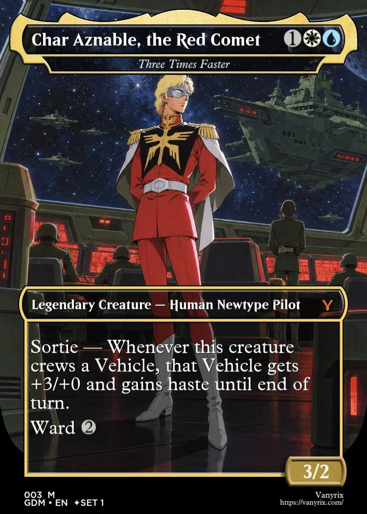 Char Aznable, the Red Comet