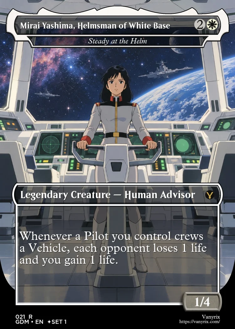 Mirai Yashima, Helmsman of White Base