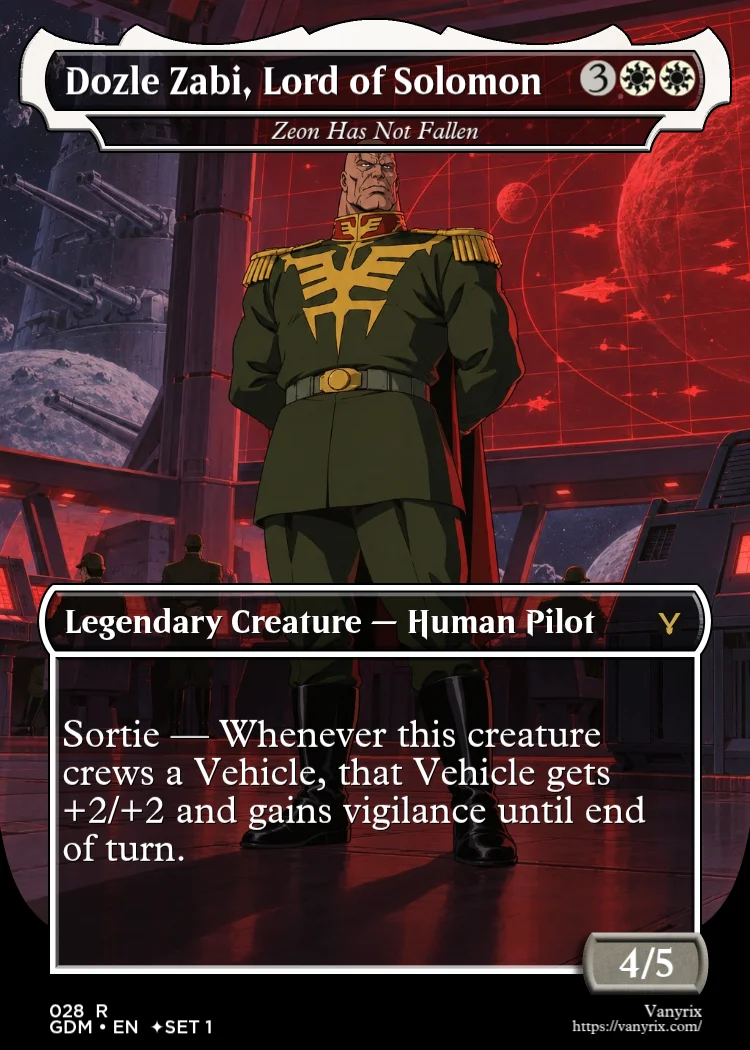 Dozle Zabi, Lord of Solomon