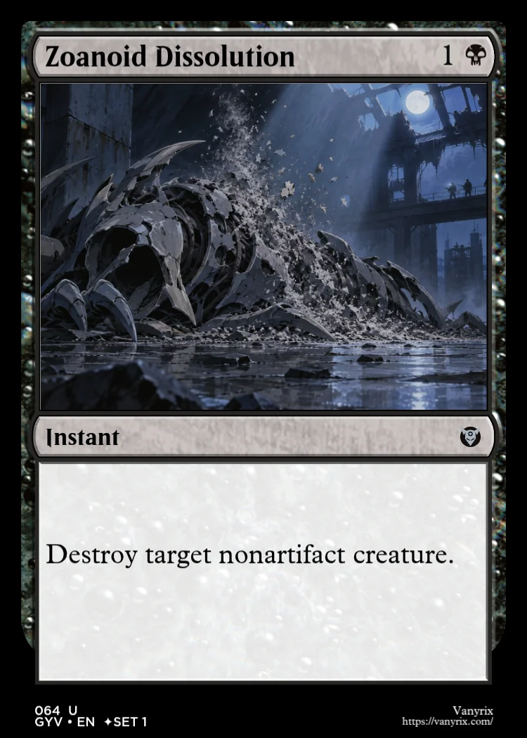 Zoanoid Dissolution