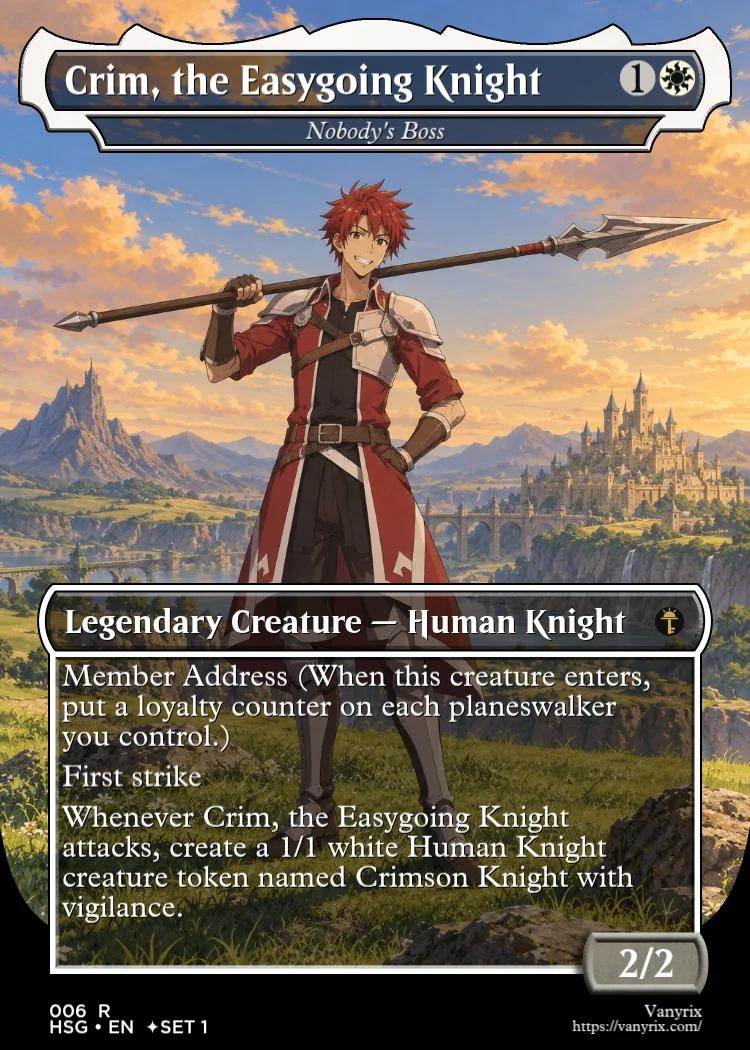 Crim, the Easygoing Knight