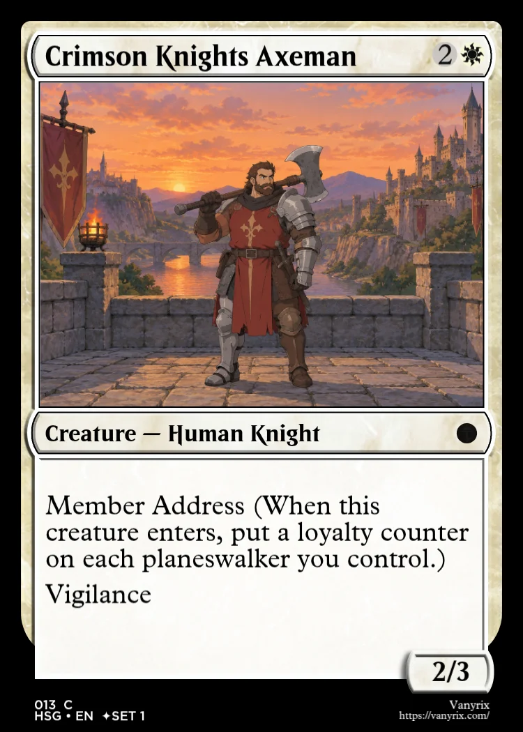 Crimson Knights Axeman