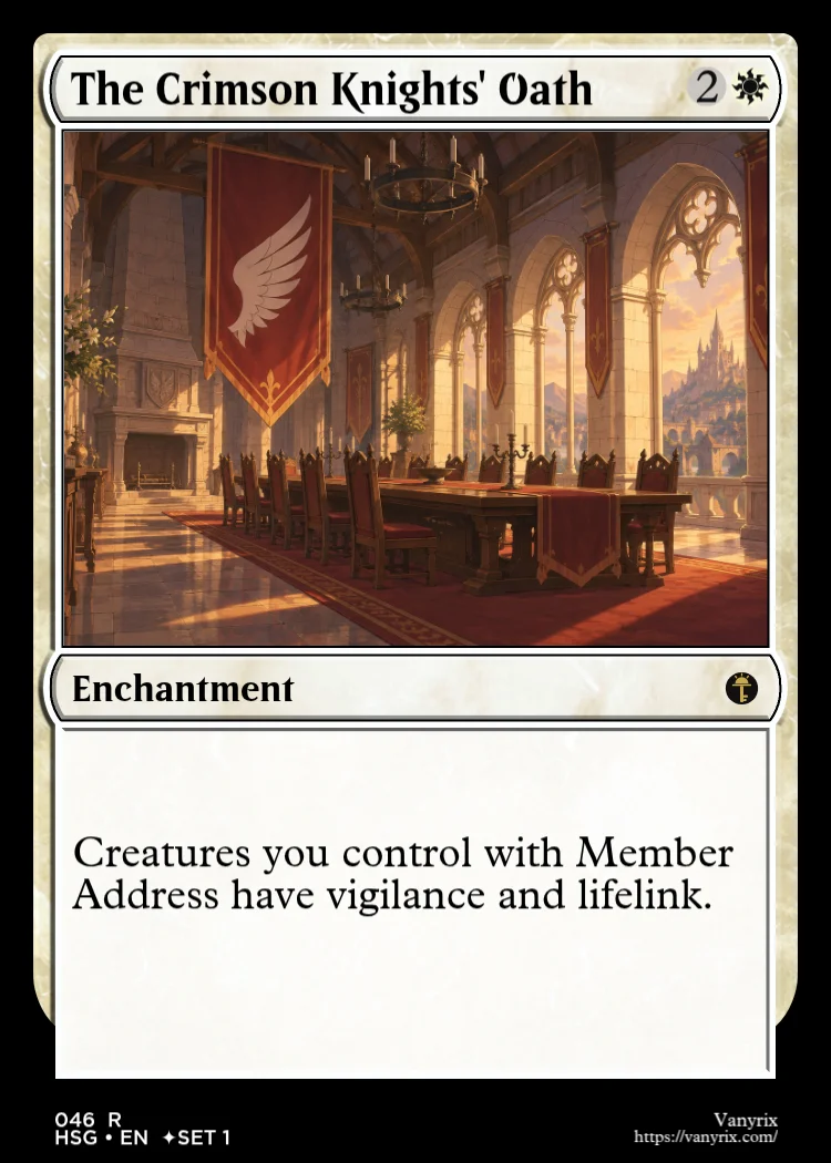 The Crimson Knights' Oath