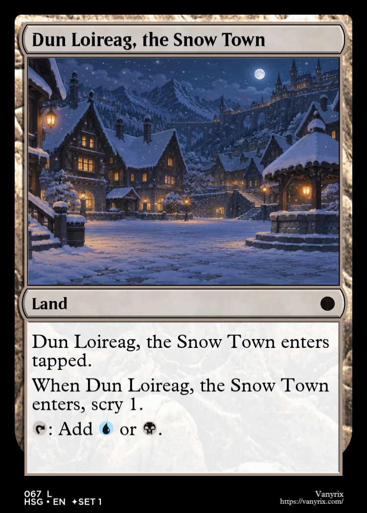 Dun Loireag, the Snow Town