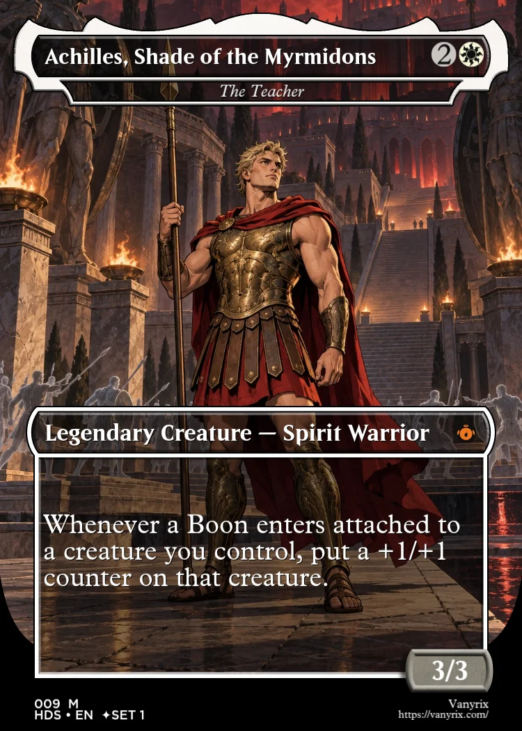 Achilles, Shade of the Myrmidons