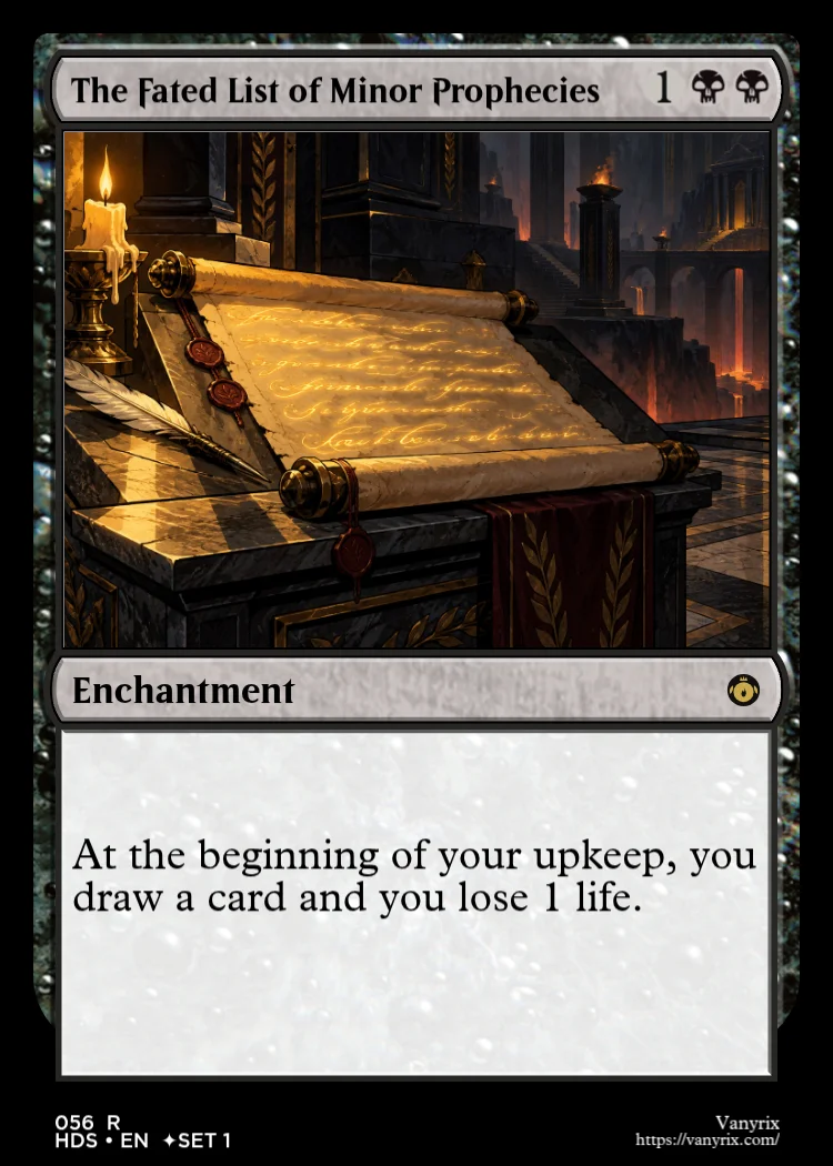 The Fated List of Minor Prophecies
